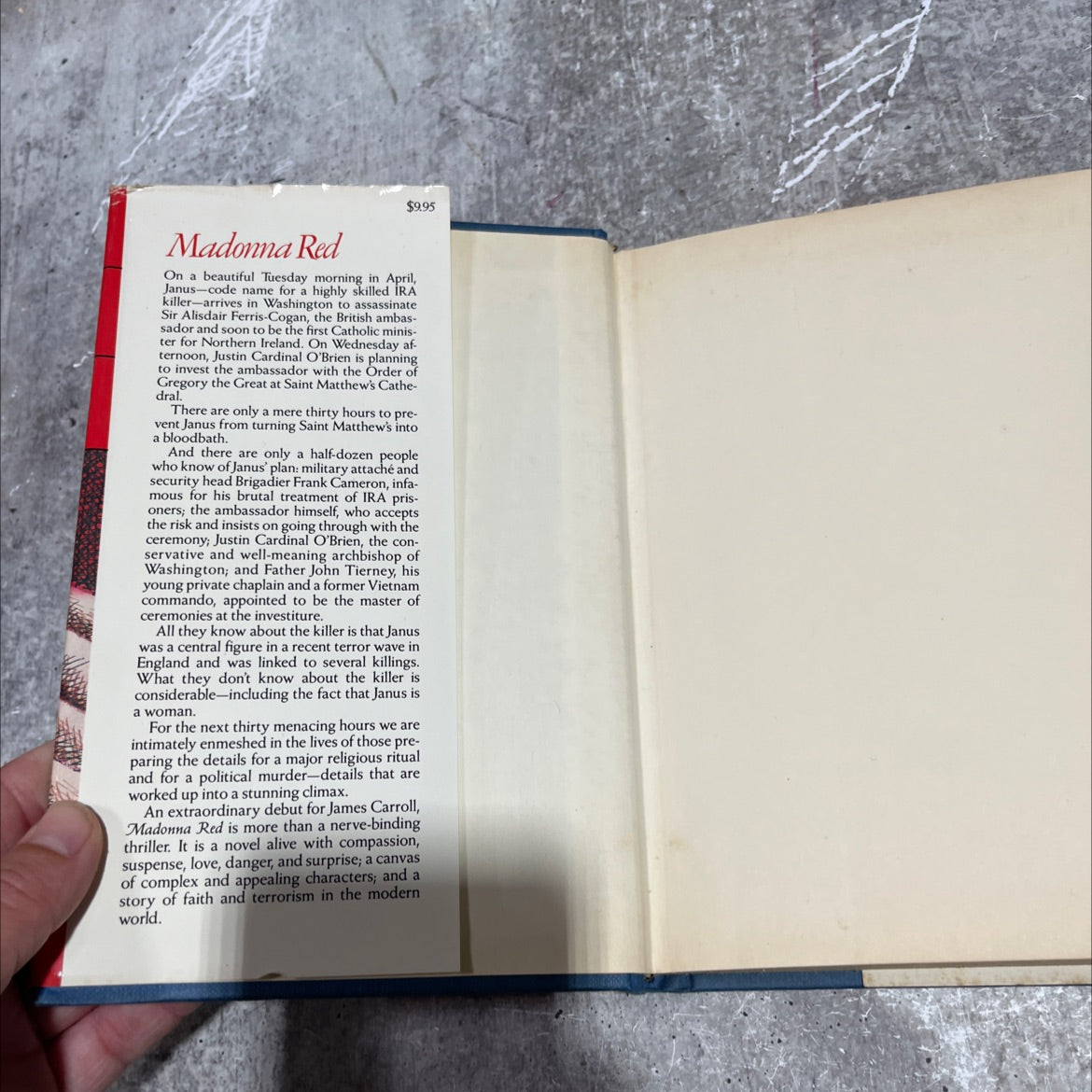 madonna red book, by James Carroll, 1976 Hardcover image 4