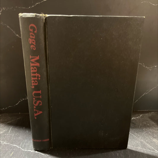 mafia u.s.a. book, by nicholas gage, 1972 Hardcover image 1