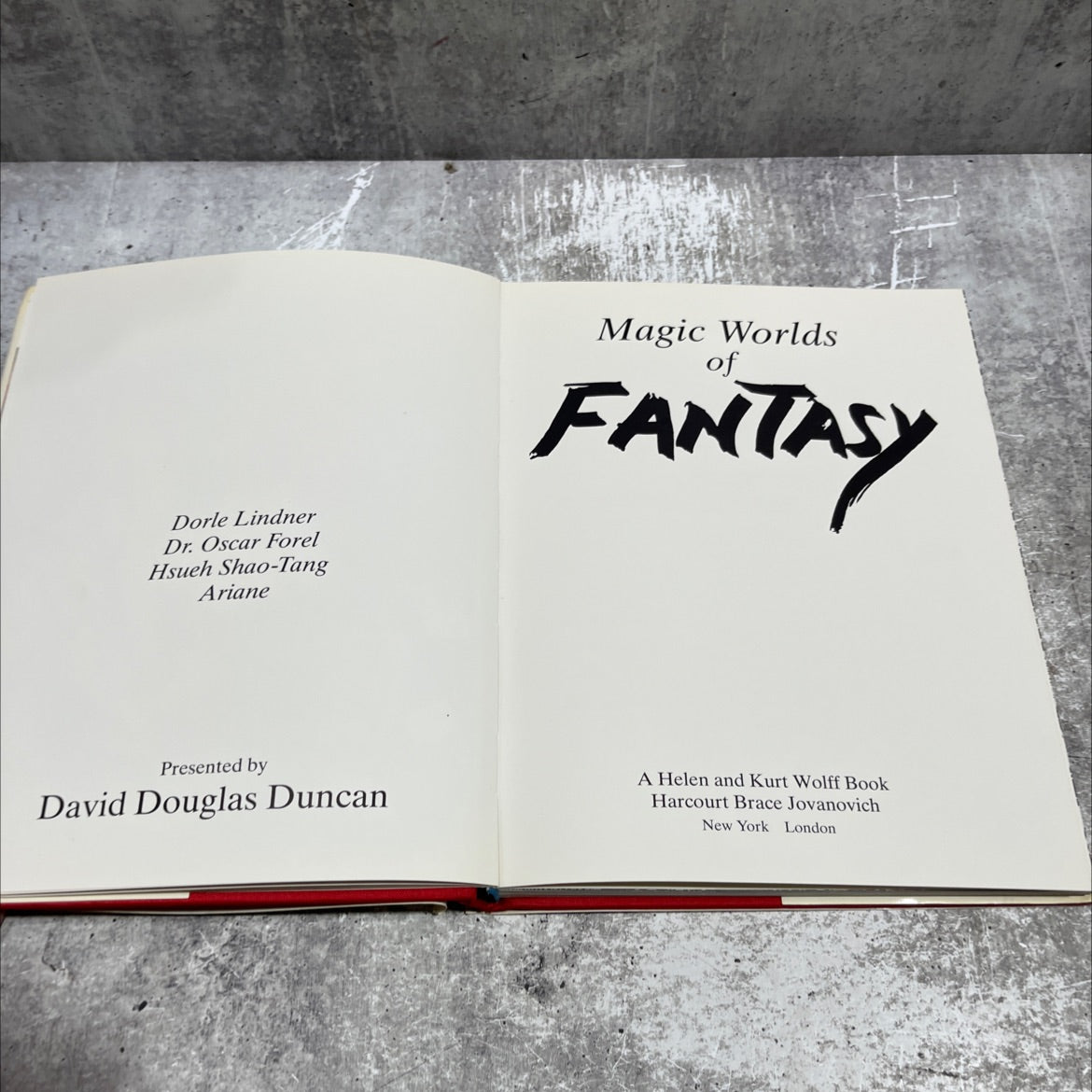 magic worlds of fantasy book, by David Douglas Duncan, 1978 Hardcover image 2