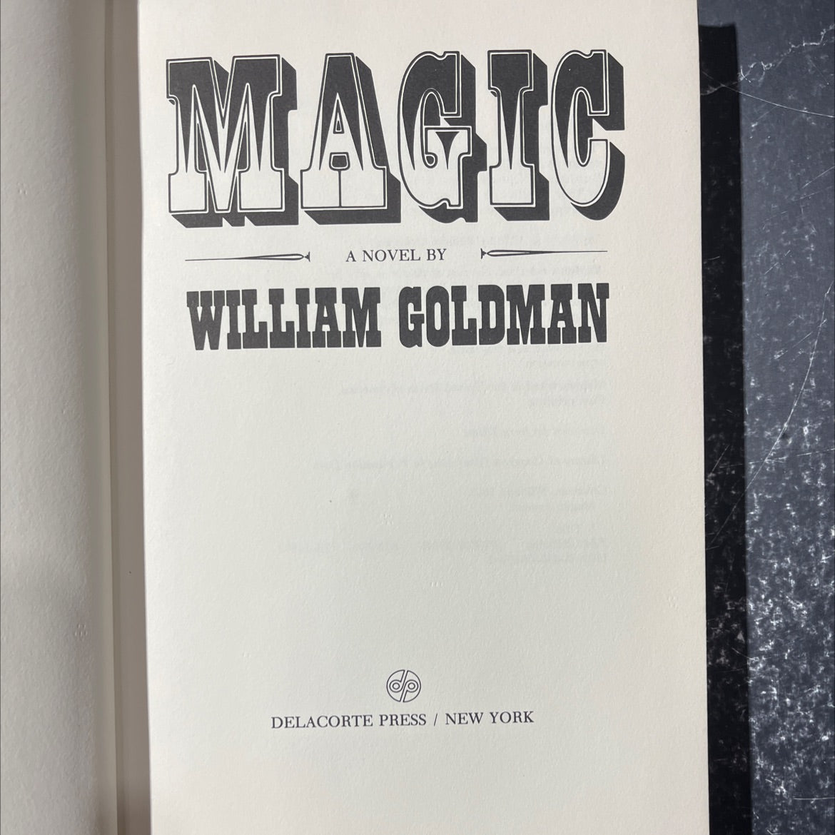 magic book, by william goldman, 1976 Hardcover image 2