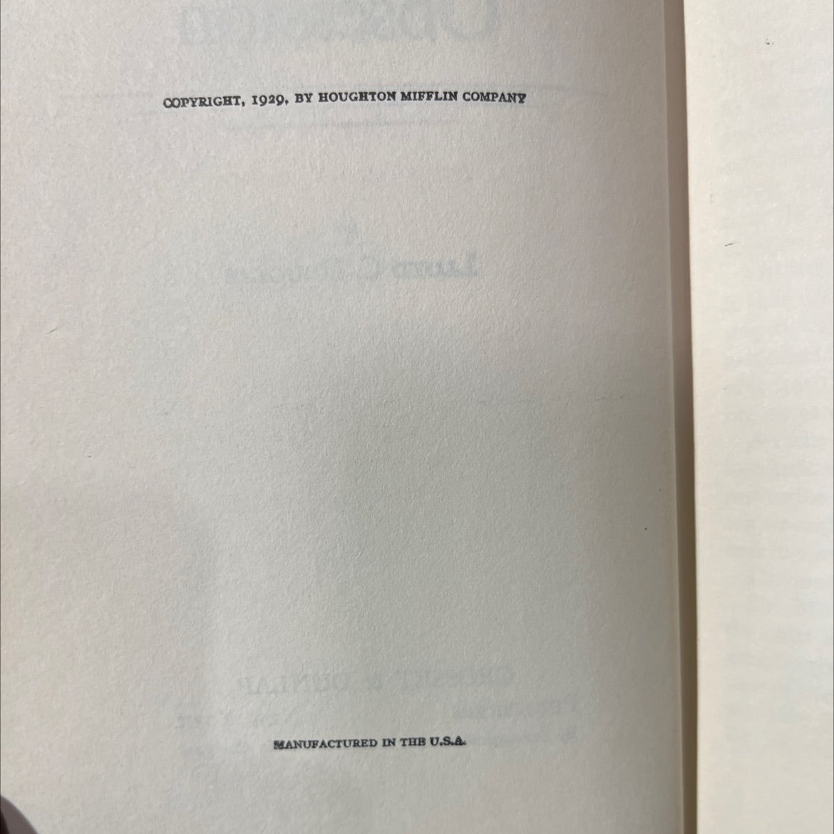 magnificent obsession book, by lloyd c. douglas, 1929 Hardcover image 3