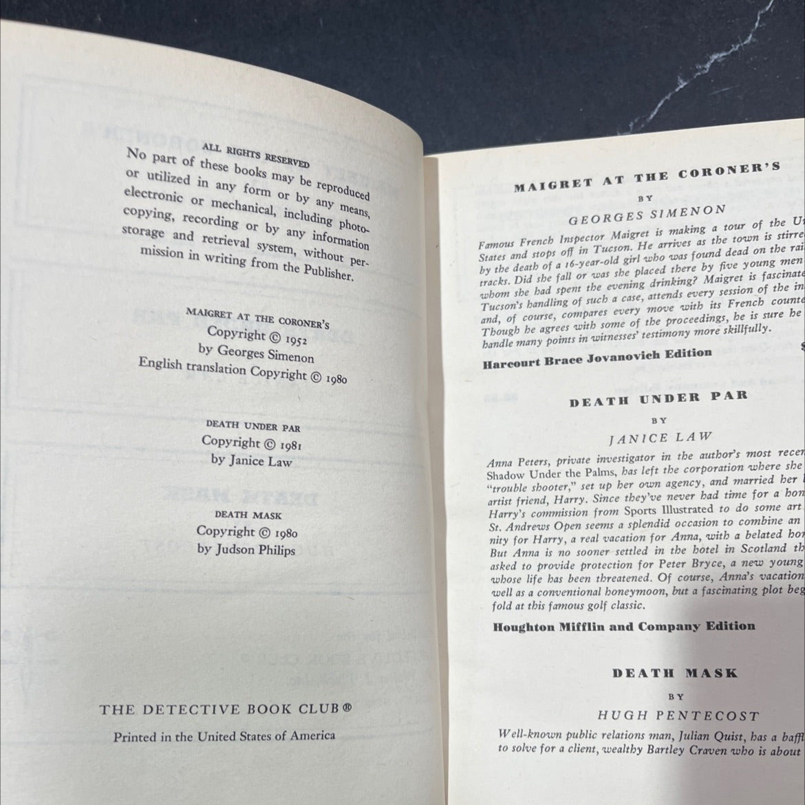 maigret at the coroner's book, by georges simenon, 1980 Hardcover image 3