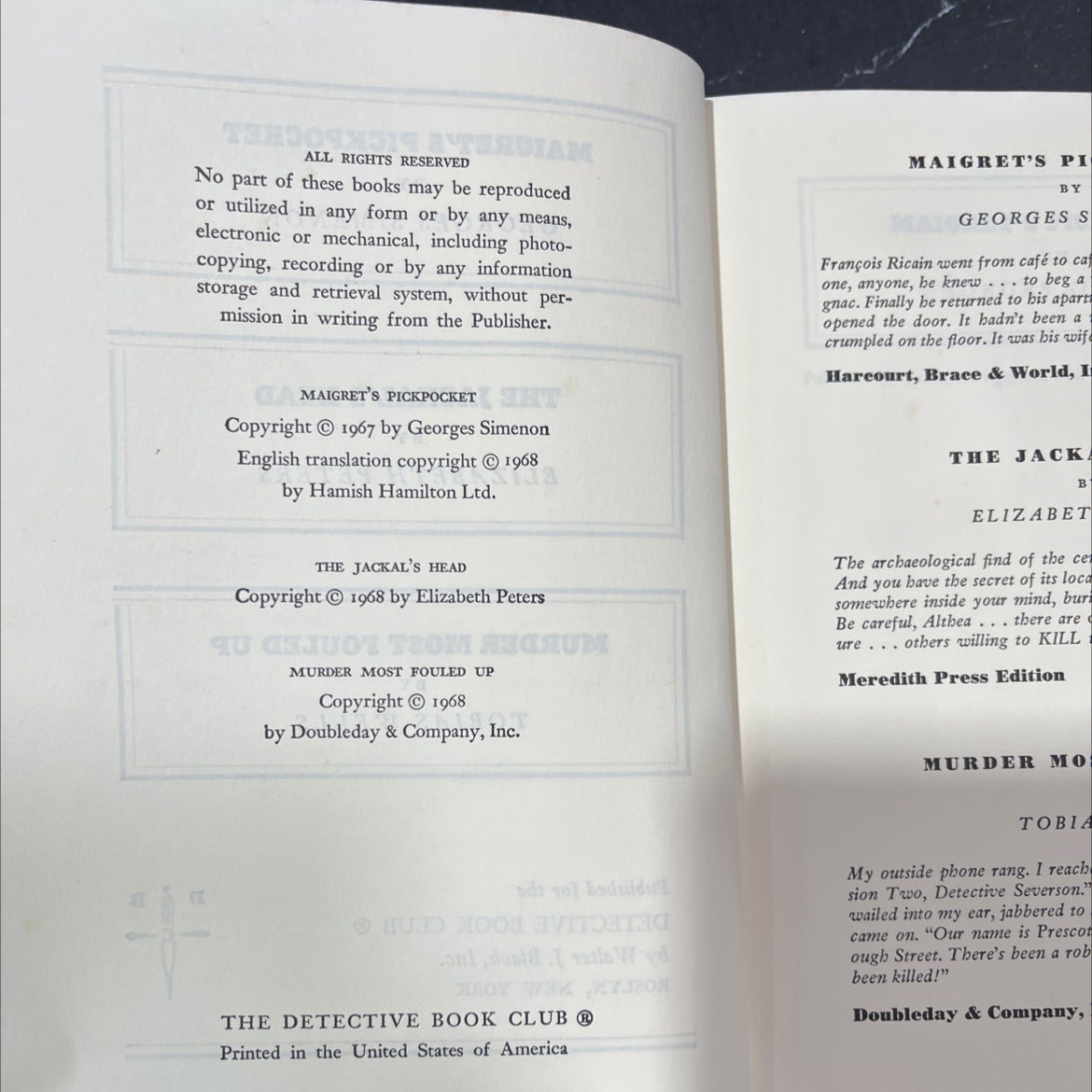 maigret's pickpocket book, by georges simenon, 1968 Hardcover image 3
