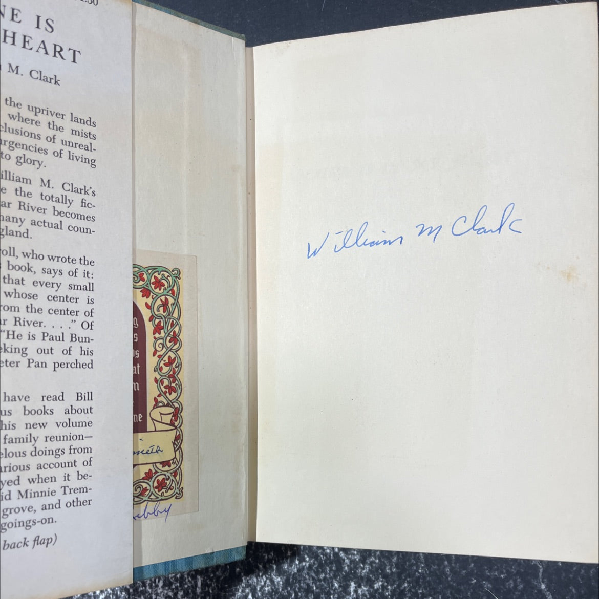 SIGNED maine is in my heart book, by william m. clark, 1964 Hardcover image 4