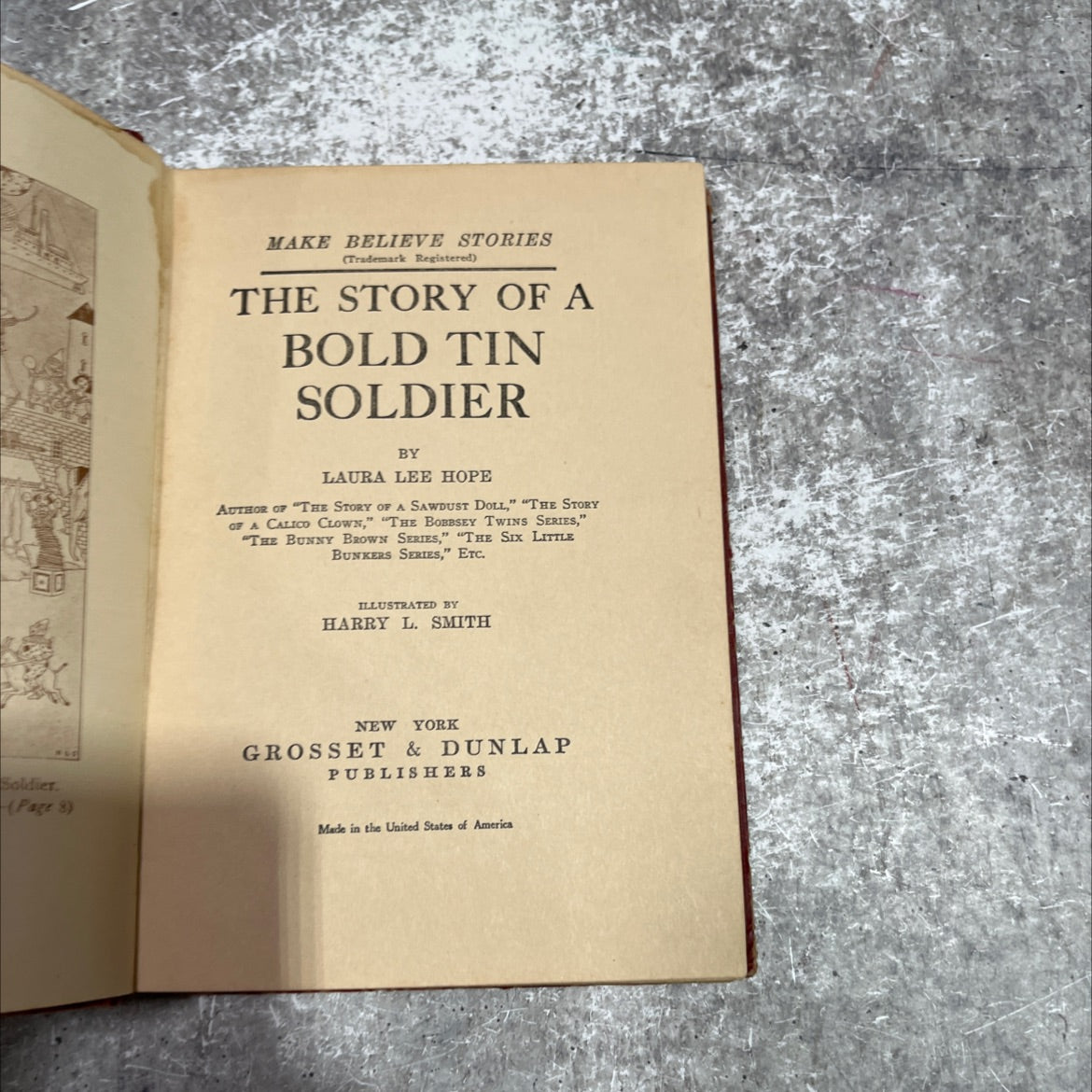 make believe stories the story of a bold tin soldier book, by laura lee hope, 1920 Hardcover image 2
