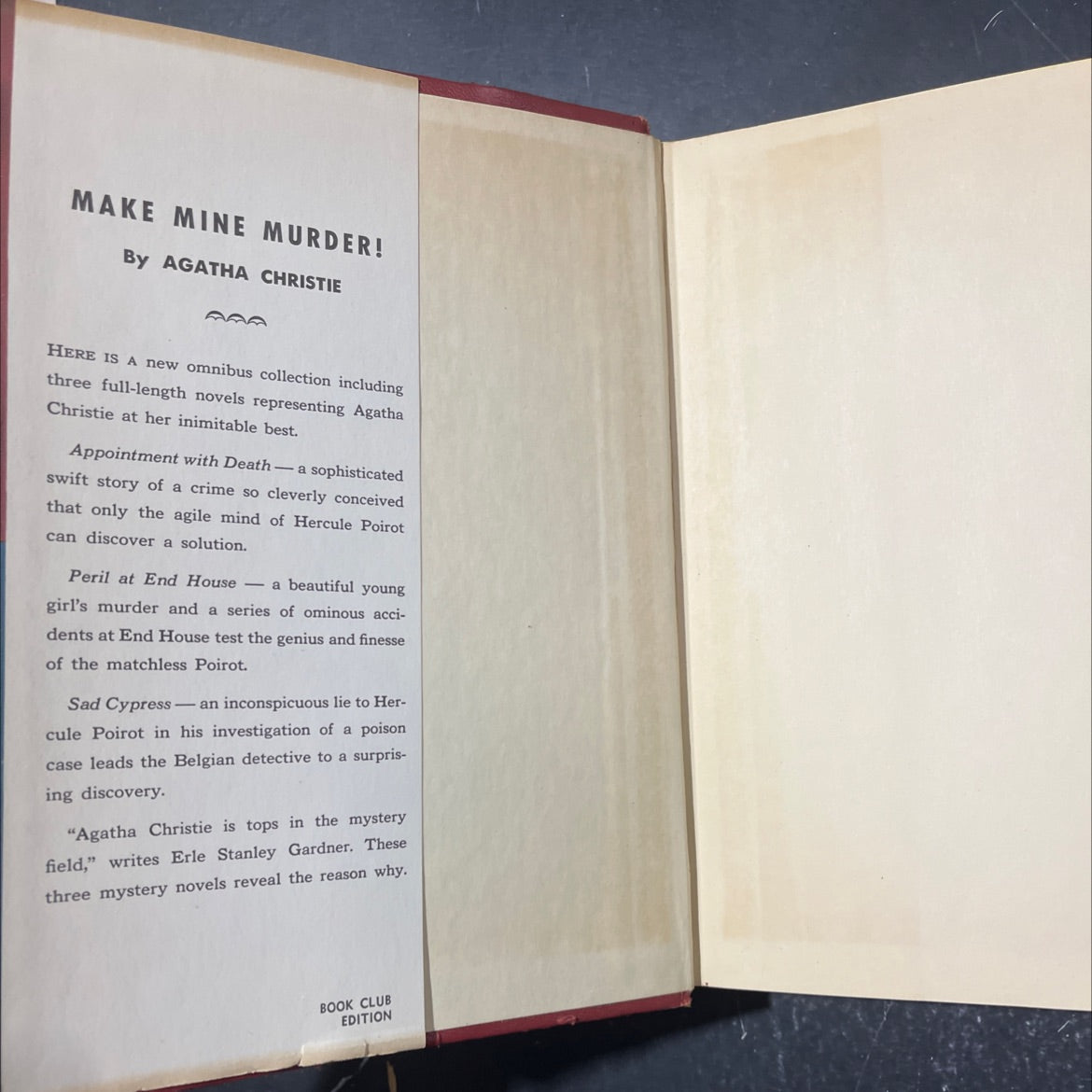 make mine murder! book, by agatha christie, 1962 Hardcover image 4