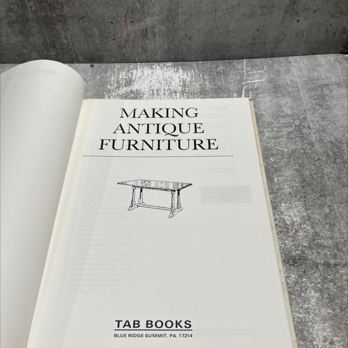 making antique furniture book, by unknown, 1988 Hardcover image 2
