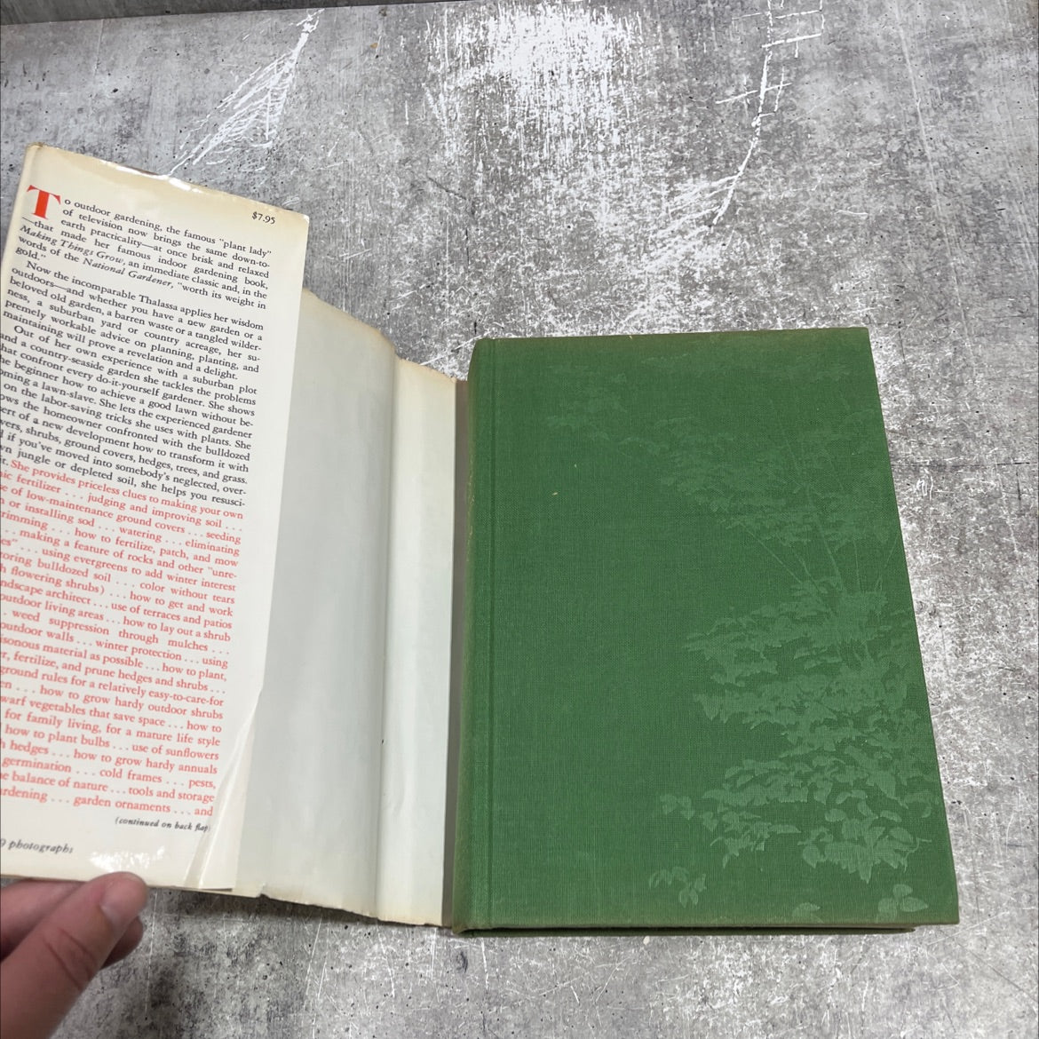 making things grow outdoors book, by Thalassa Cruso, 1972 Hardcover image 4