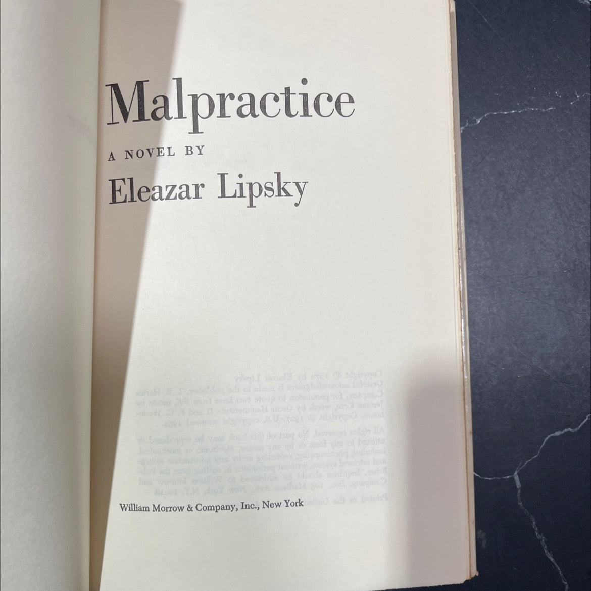 malpractice book, by Eleazar Lipsky, 1972 Hardcover image 2