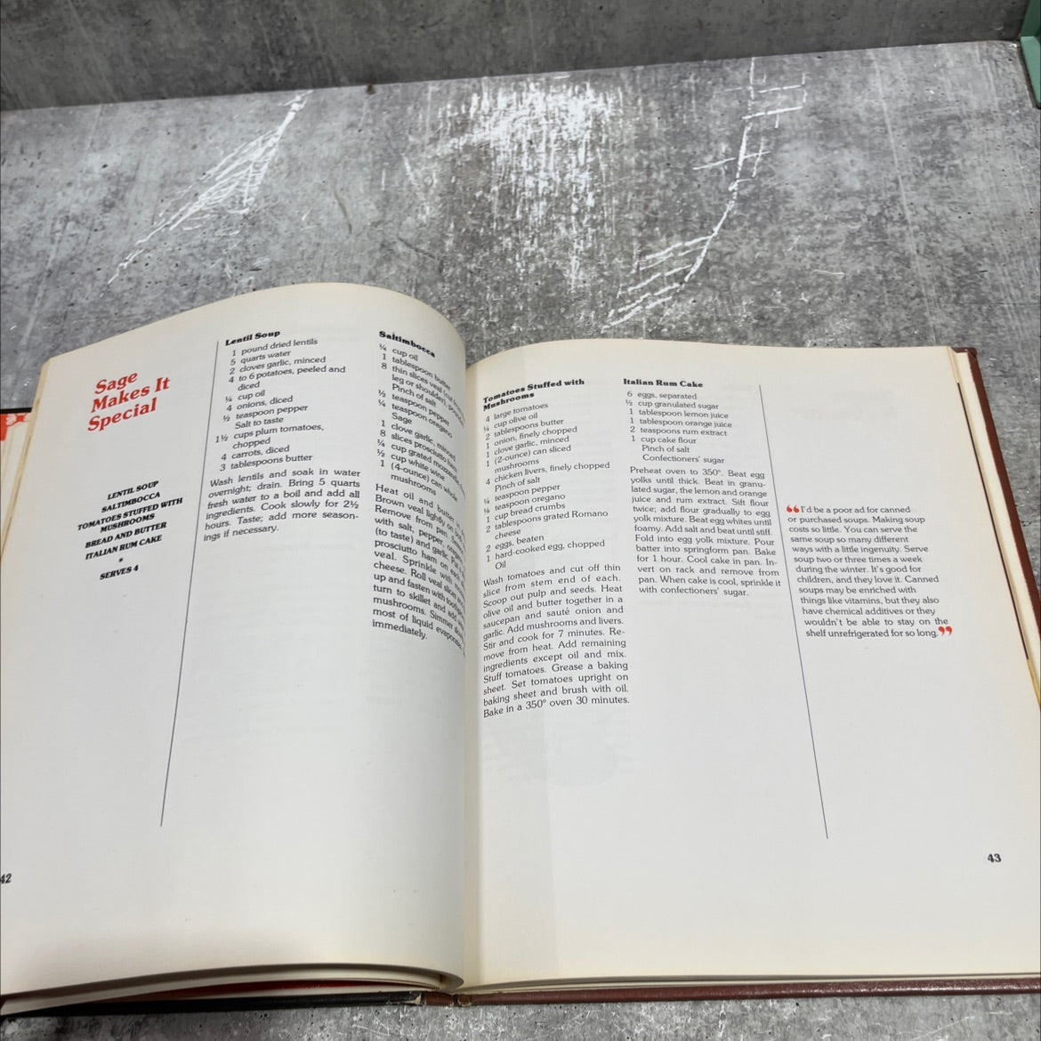 mama d's homestyle italian cookbook book, by Giovanna D'Agostino, 1975 Hardcover image 4