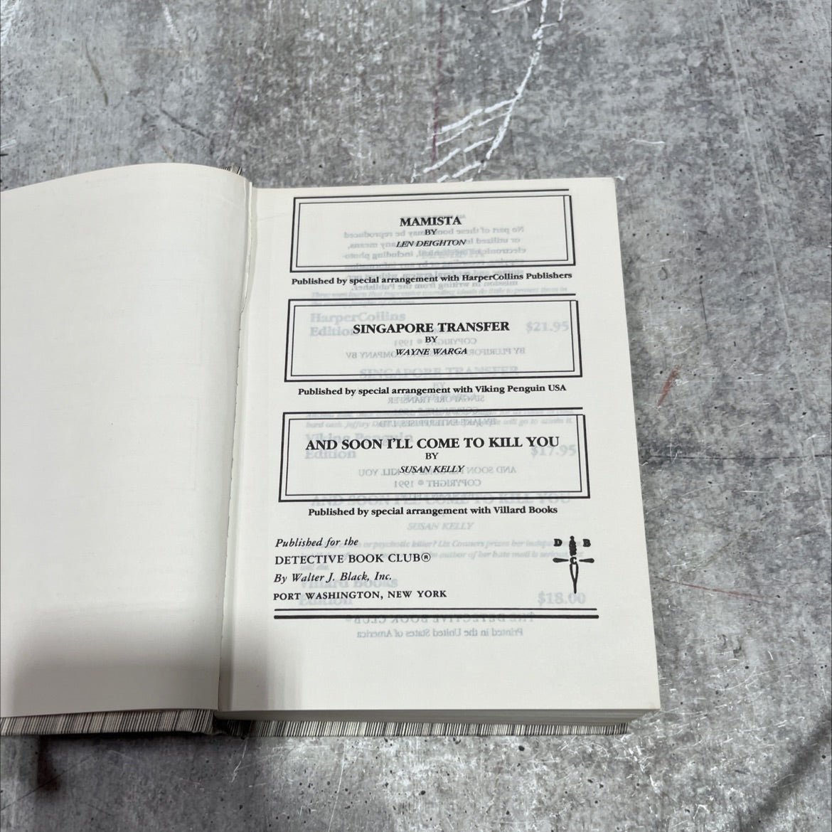 mamista book, by len deighton, 1991 Hardcover image 2