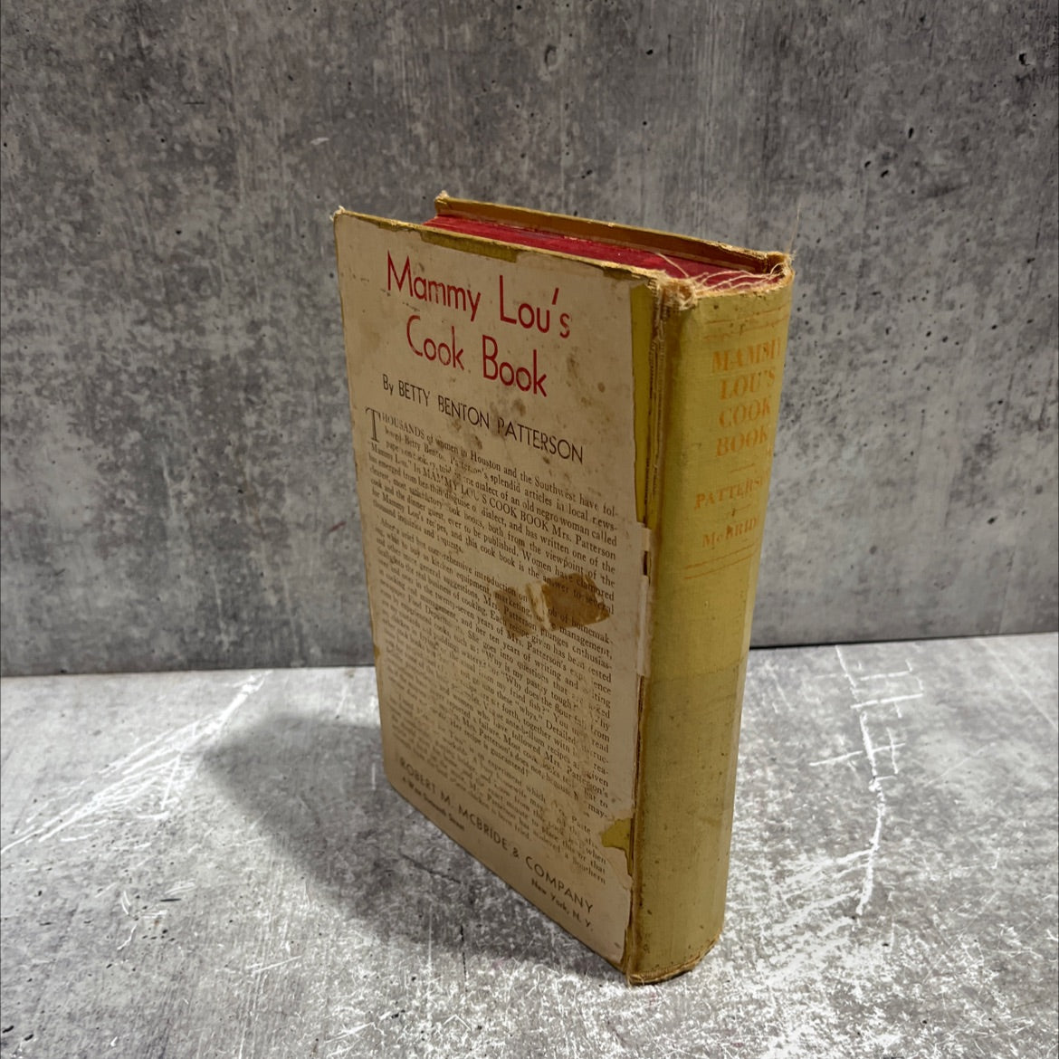 mammy lou's cook book book, by betty benton patterson, 1931 Hardcover image 4