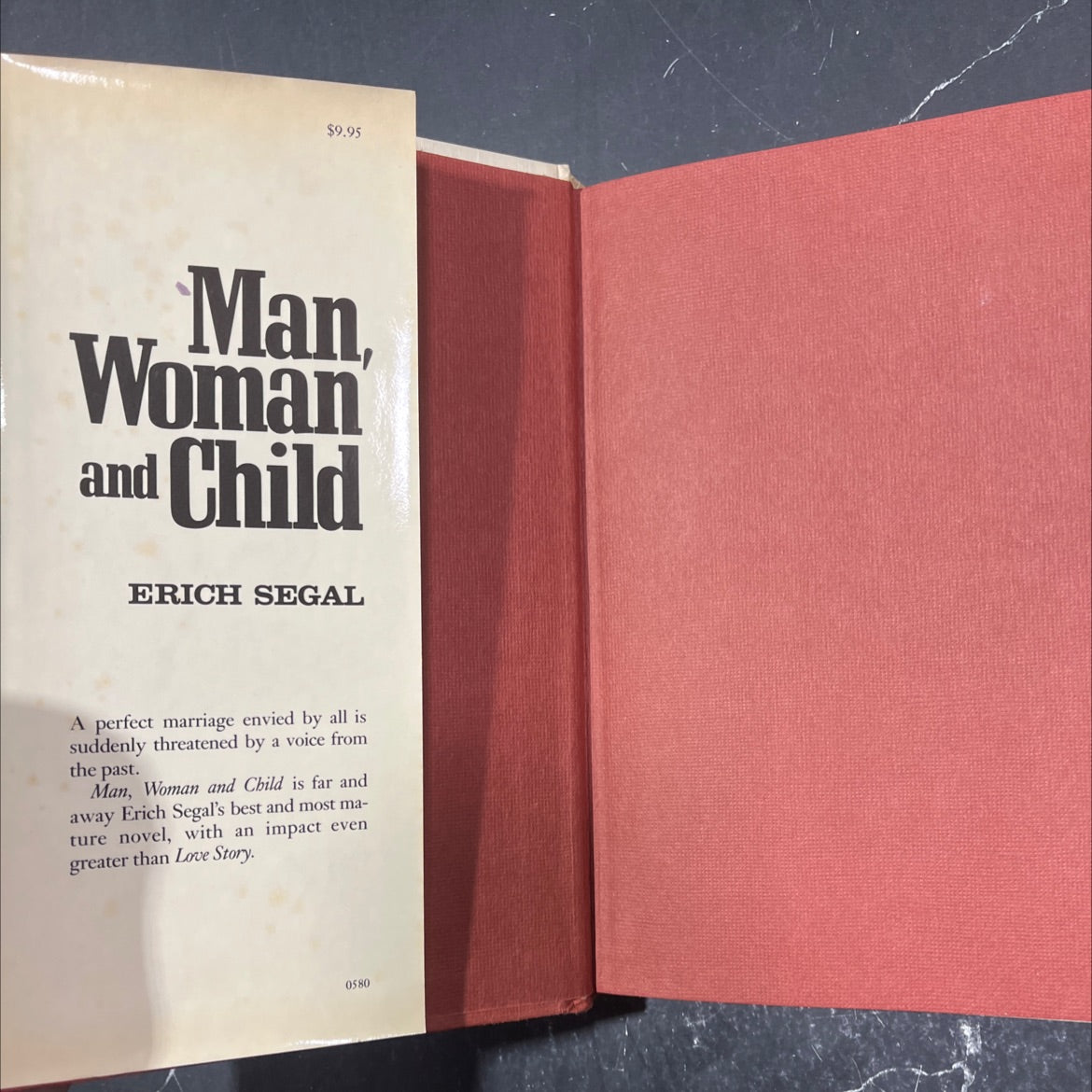 man, woman and child book, by Erich Segal, 1980 Hardcover image 4