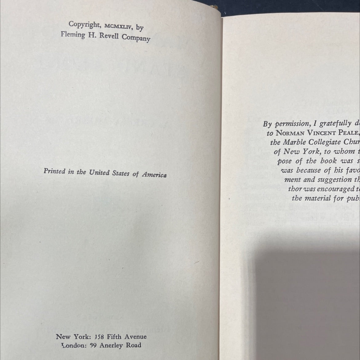 man does not stand alone book, by a. cressy morrison, 1944 Hardcover image 3
