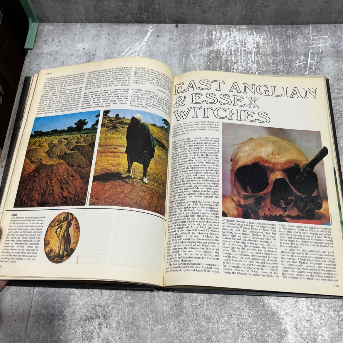 man myth & magic an illustrated encyclopedia of the supernatural book, by Richard Cavendish, 1970 Hardcover image 4