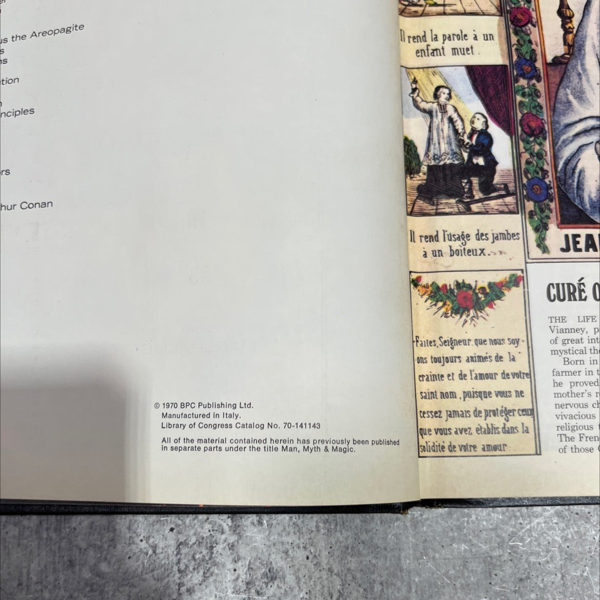man myth & magic an illustrated encyclopedia of the supernatural book, by Richard Cavendish, 1970 Hardcover image 3