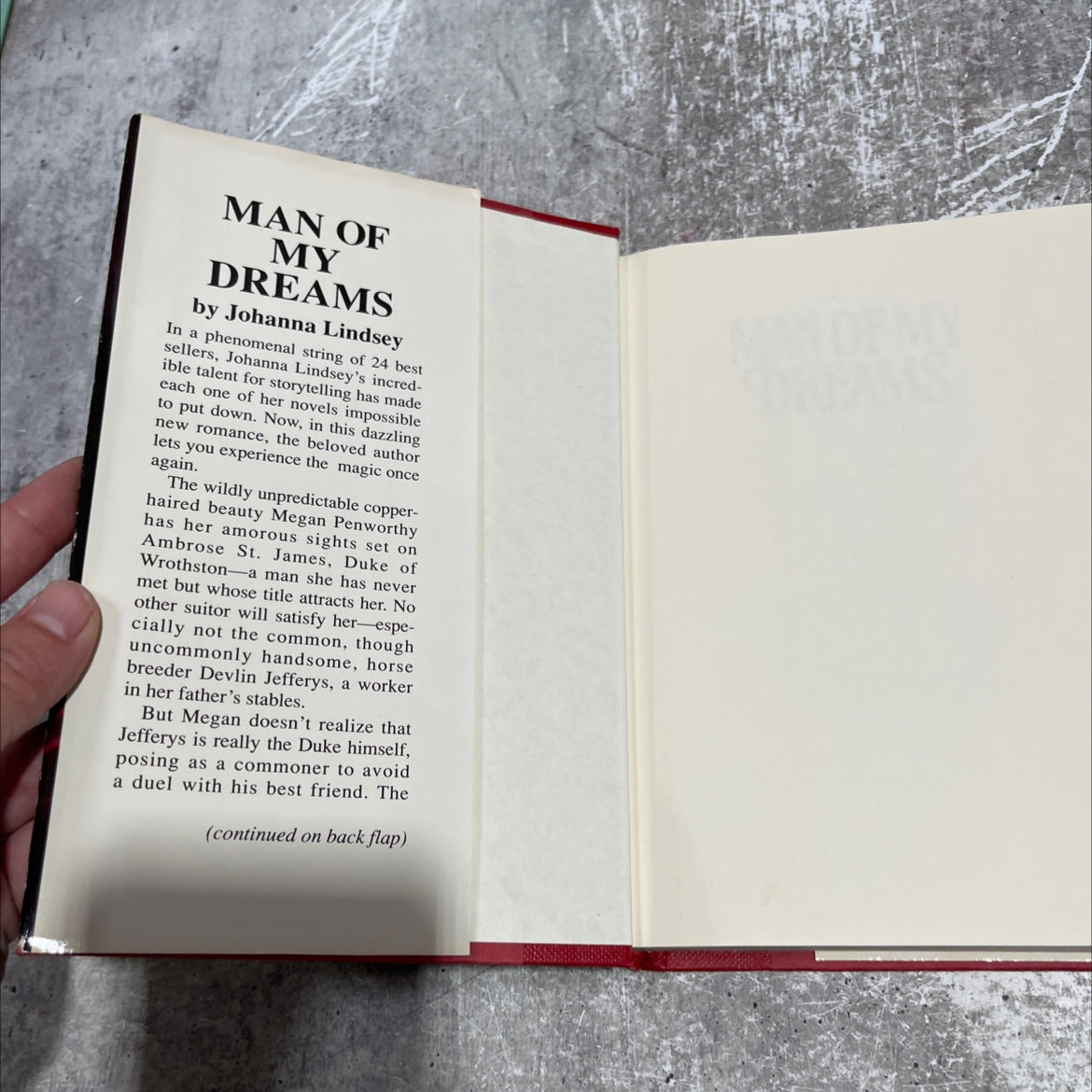 man of my dreams book, by johanna lindsey, 2008 Hardcover image 4
