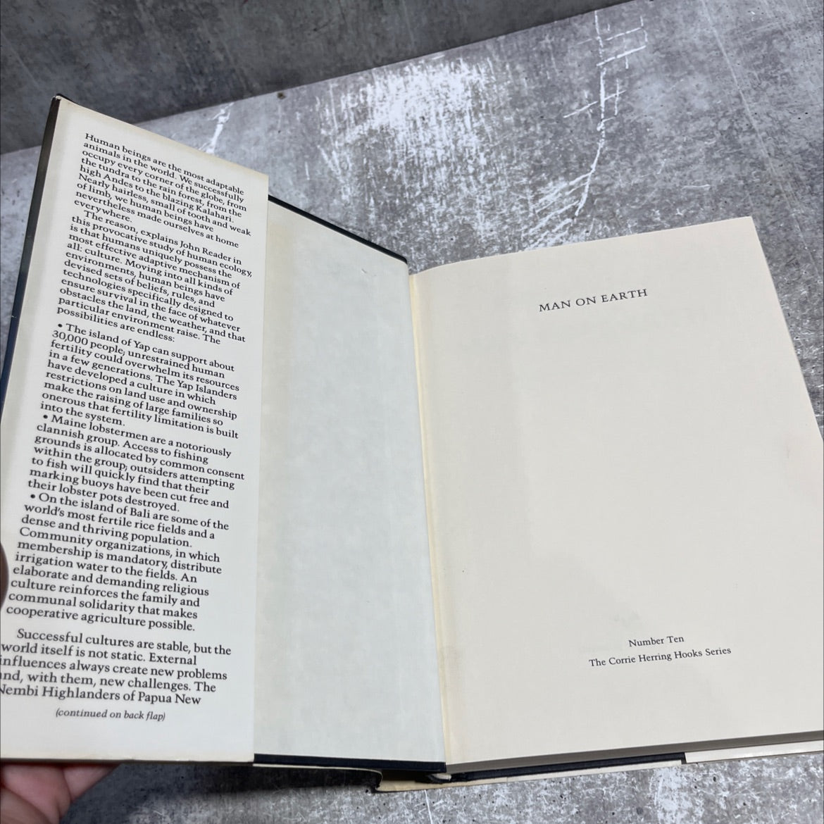 man on earth book, by john reader, 1988 Hardcover image 4