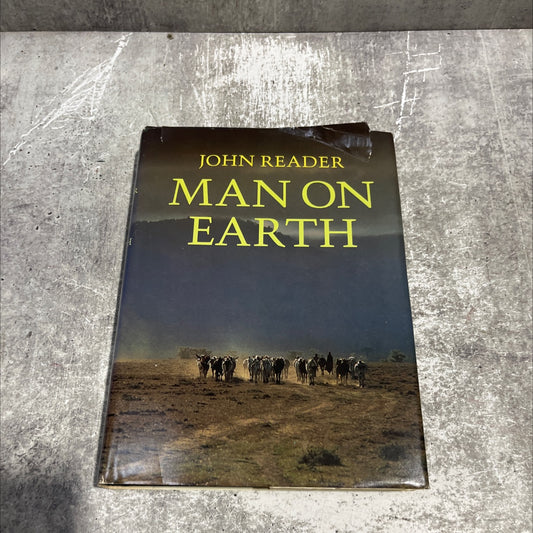man on earth book, by john reader, 1988 Hardcover image 1