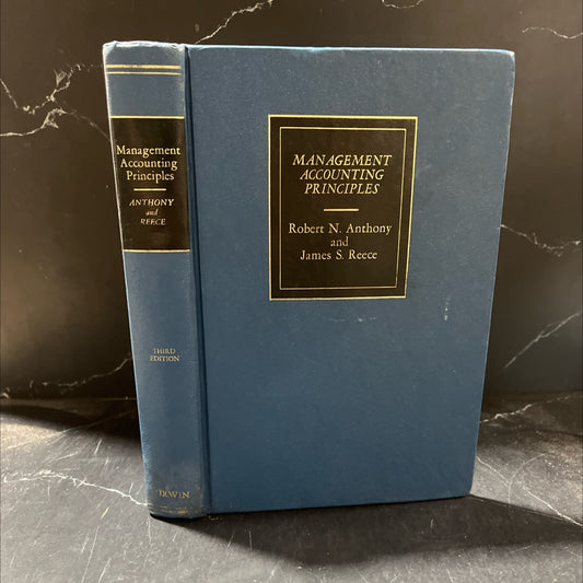 management accounting principles book, by robert n. anthony, james s. reece, 1975 Hardcover image 1
