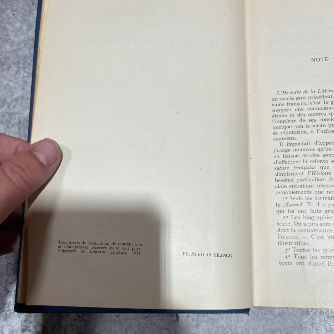 manual of the history of french literature book, by gustave lanson and paul tuffrau, 1933 Hardcover image 3