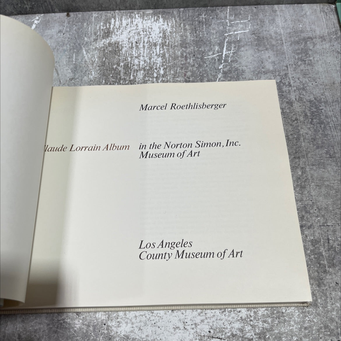 marcel roethlisberger laude lorrain album book, by unknown, 1971 Hardcover image 2