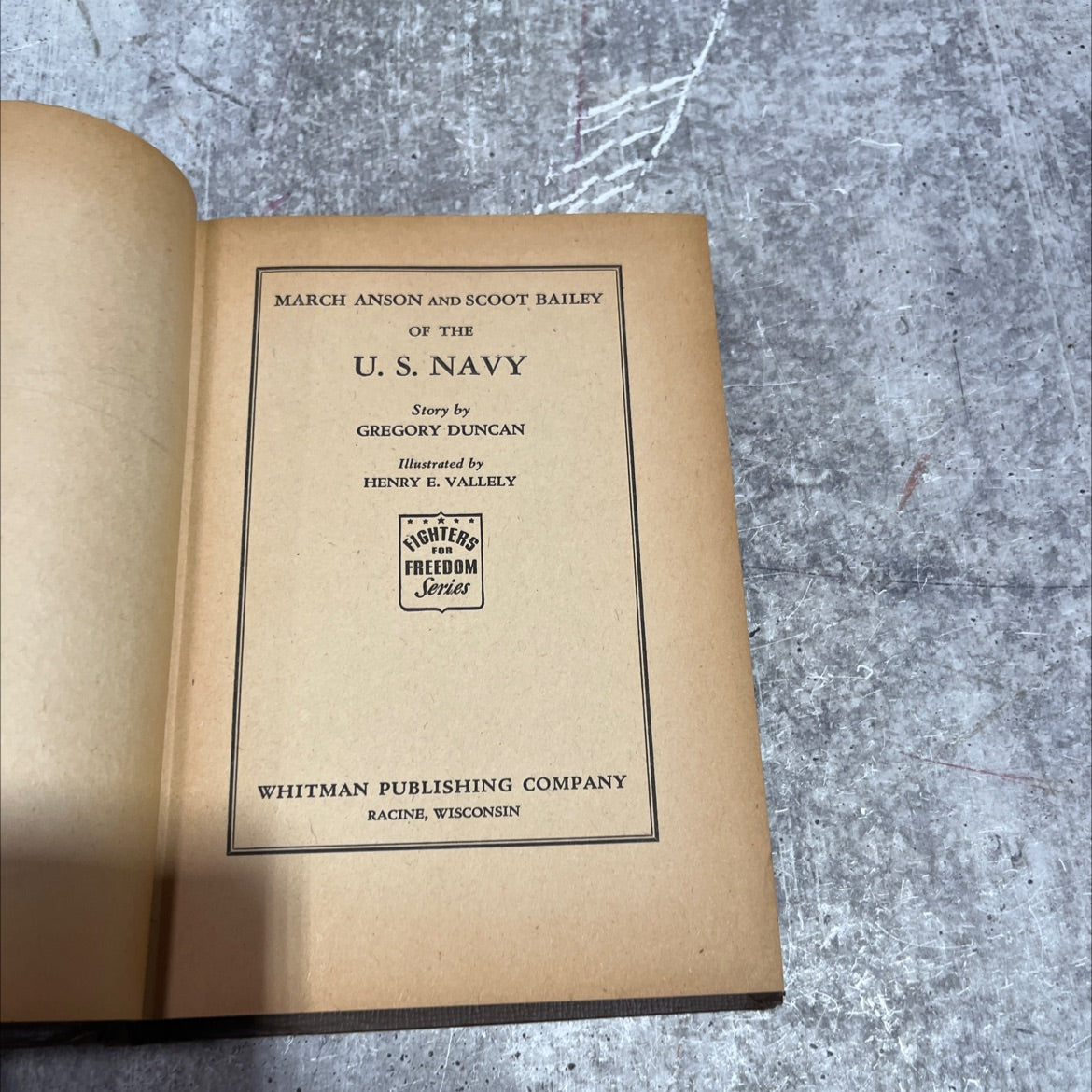 march anson and scoot bailey of the u. s. navy book, by gregory duncan, 1944 Hardcover image 2