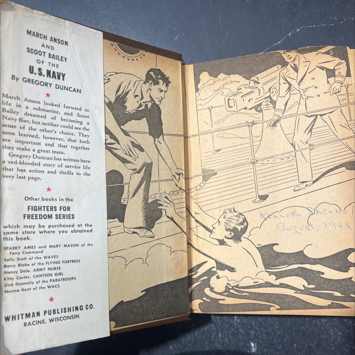 march anson and scoot bailey of the u. s. navy book, by gregory duncan, 1944 Hardcover image 4