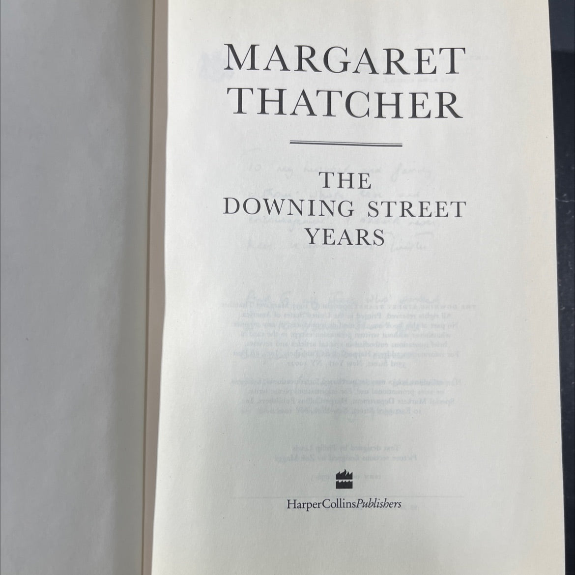 margaret thatcher the downing street years book, by Margaret Thatcher, 1993 Hardcover image 2