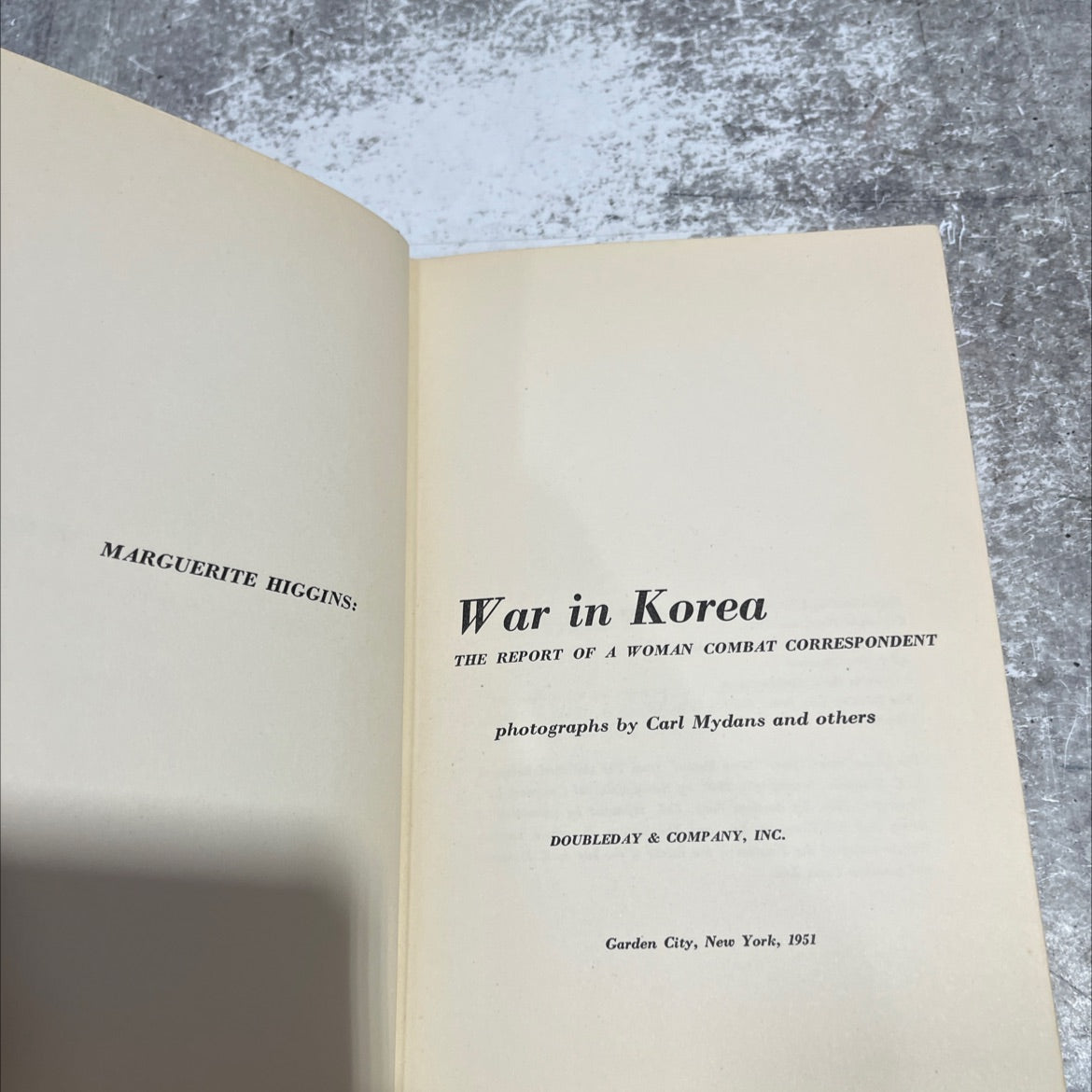 marguerite higgins: war in korea book, by marguerite higgins, 1951 Hardcover image 2