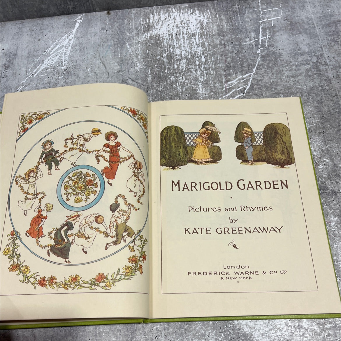 marigold garden pictures and rhymes book, by kate greenaway, 1970 Hardcover image 2