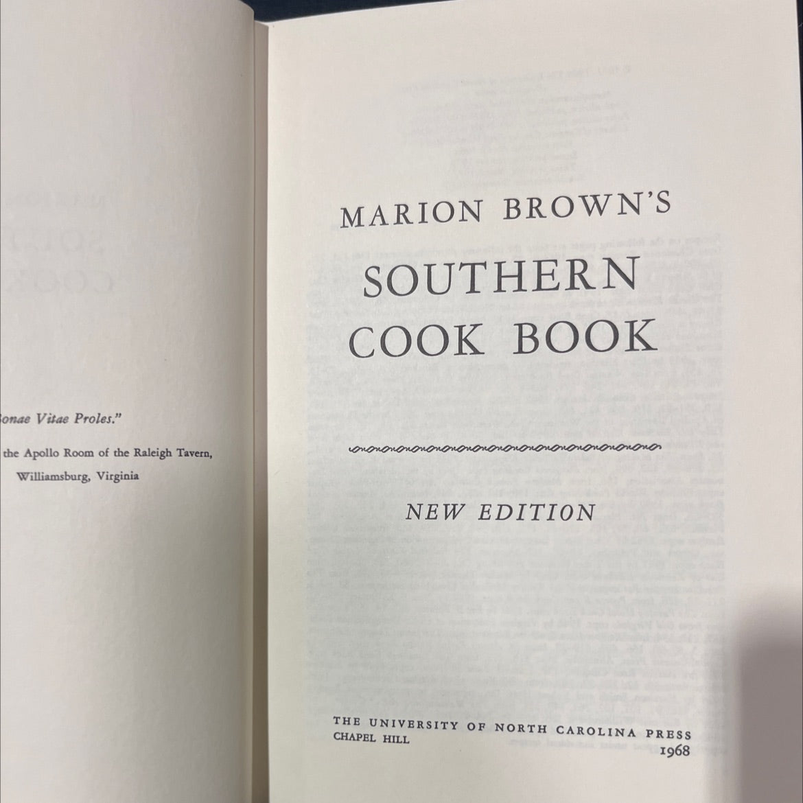 SIGNED marion brown's southern cook book book, by marion brown, 1968 Hardcover image 2