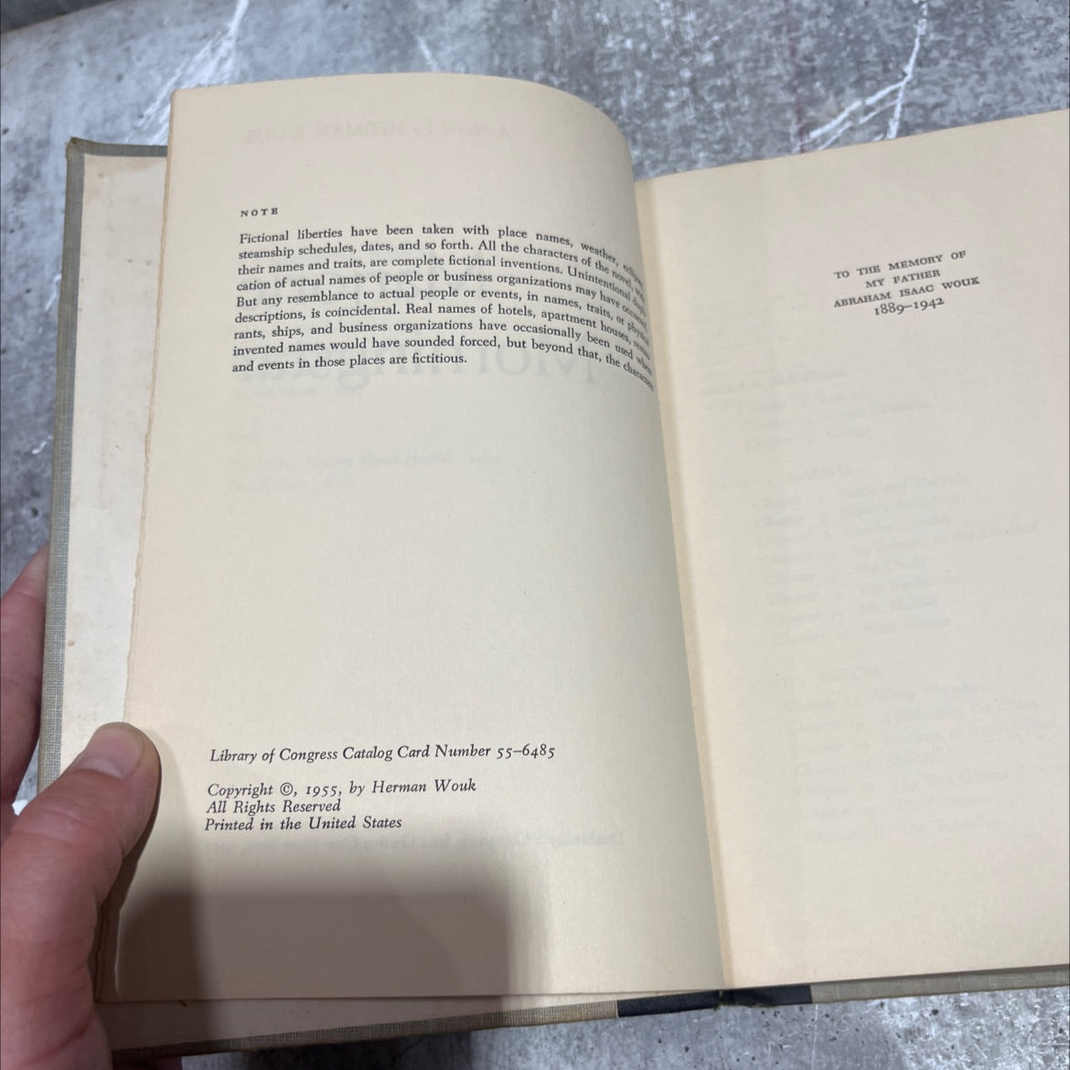 marjorie morningstar book, by herman wouk, 1955 Hardcover image 3