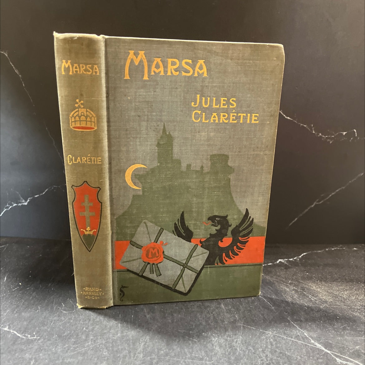 marsa the gipsy bride (the prince zilah) book, by jules claretie, adapted by arthur d. hall, 1885 Hardcover image 1