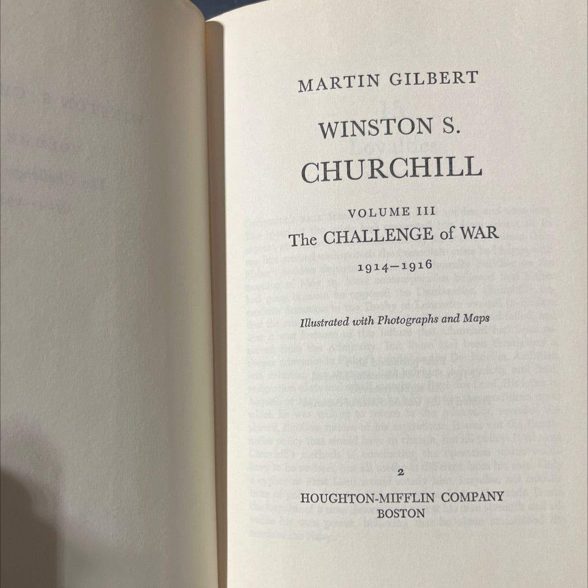 martin gilbert winston s. churchill volume iii the challenge of war 1914-1916 illustrated with photographs and maps image 2