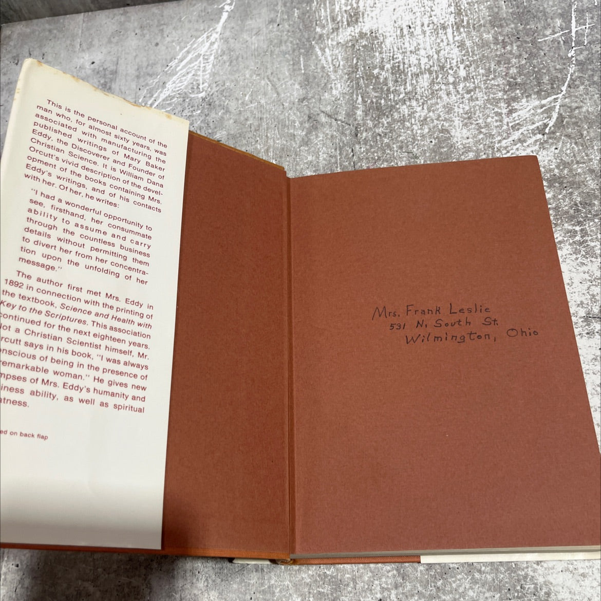mary baker eddy and her books book, by william dana orcutt, 1950 Hardcover image 4
