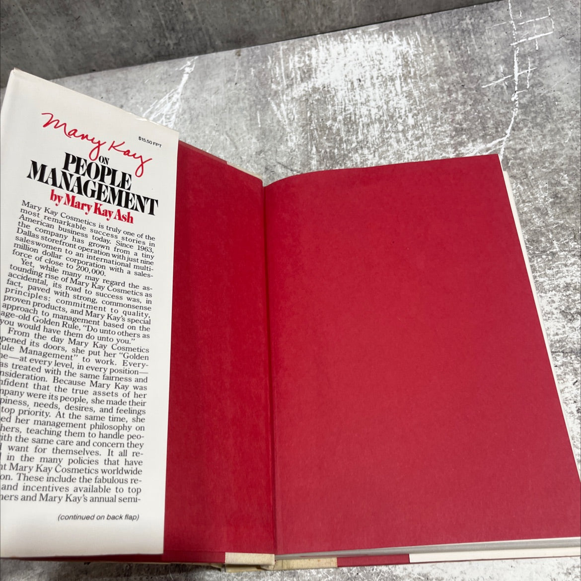 mary kay on people management book, by Mary Kay Ash, 1984 Hardcover image 4