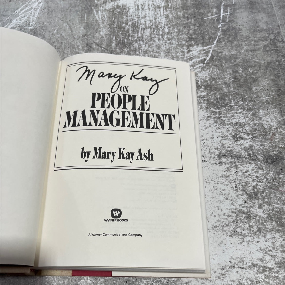 mary kay on people management book, by Mary Kay Ash, 1984 Hardcover image 2