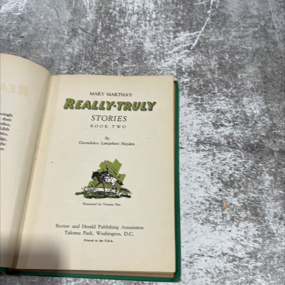 mary martha's really truly stories book two book, by guendalen lampshire, 1947 Hardcover image 2