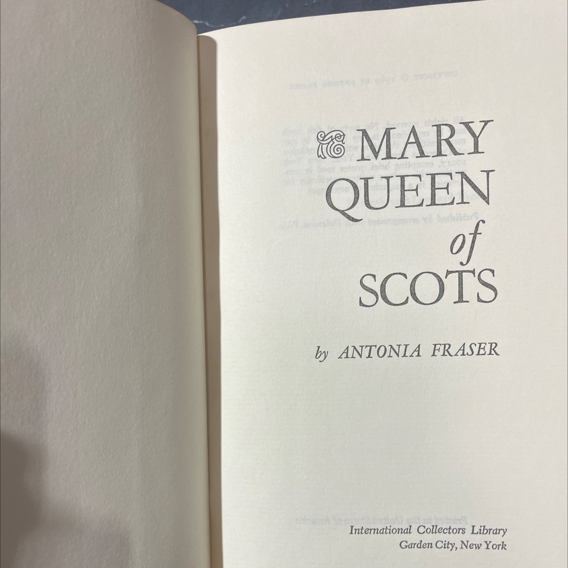 mary queen of scots book, by antonia fraser, 1969 Hardcover image 2