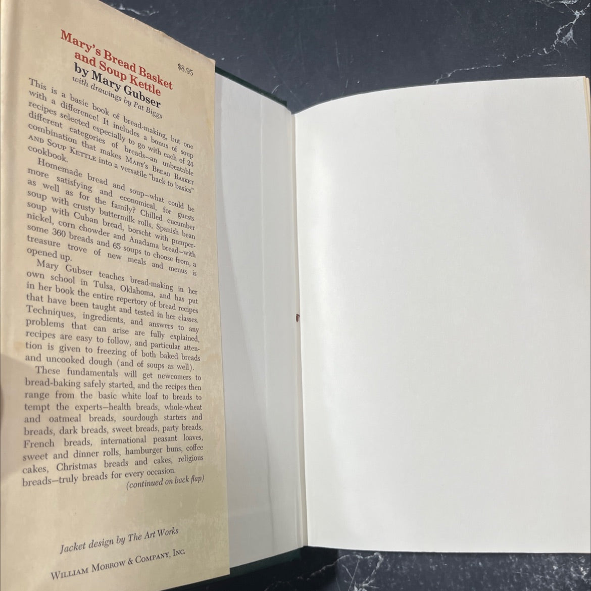 mary's bread basket and soup kettle book, by Mary Gubser, 1975 Hardcover image 4