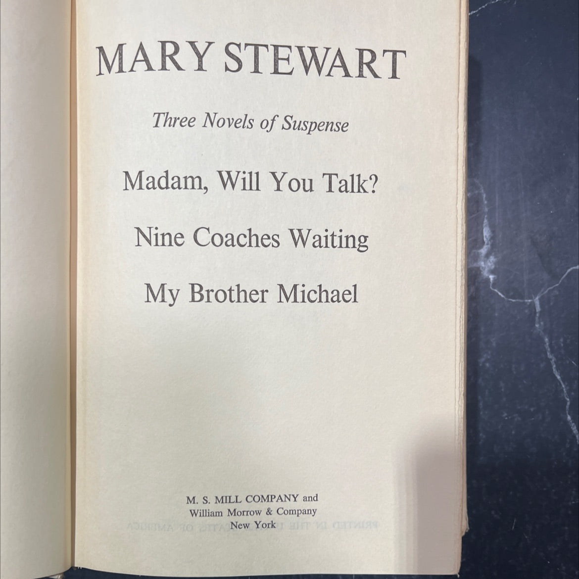 mary stewart three novels of suspense book, by mary stewart, 1970 Hardcover image 2