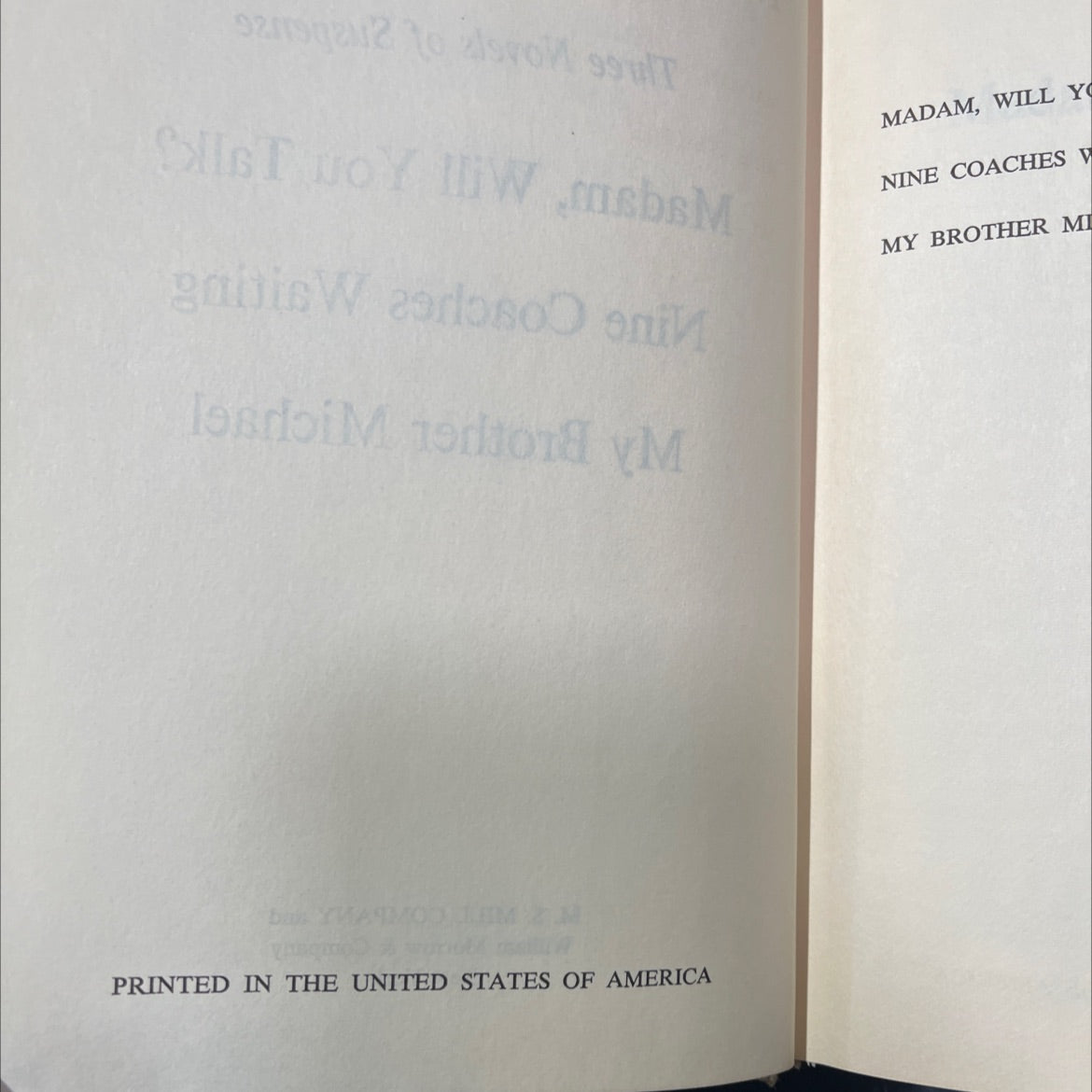 mary stewart three novels of suspense book, by mary stewart, 1970 Hardcover image 3