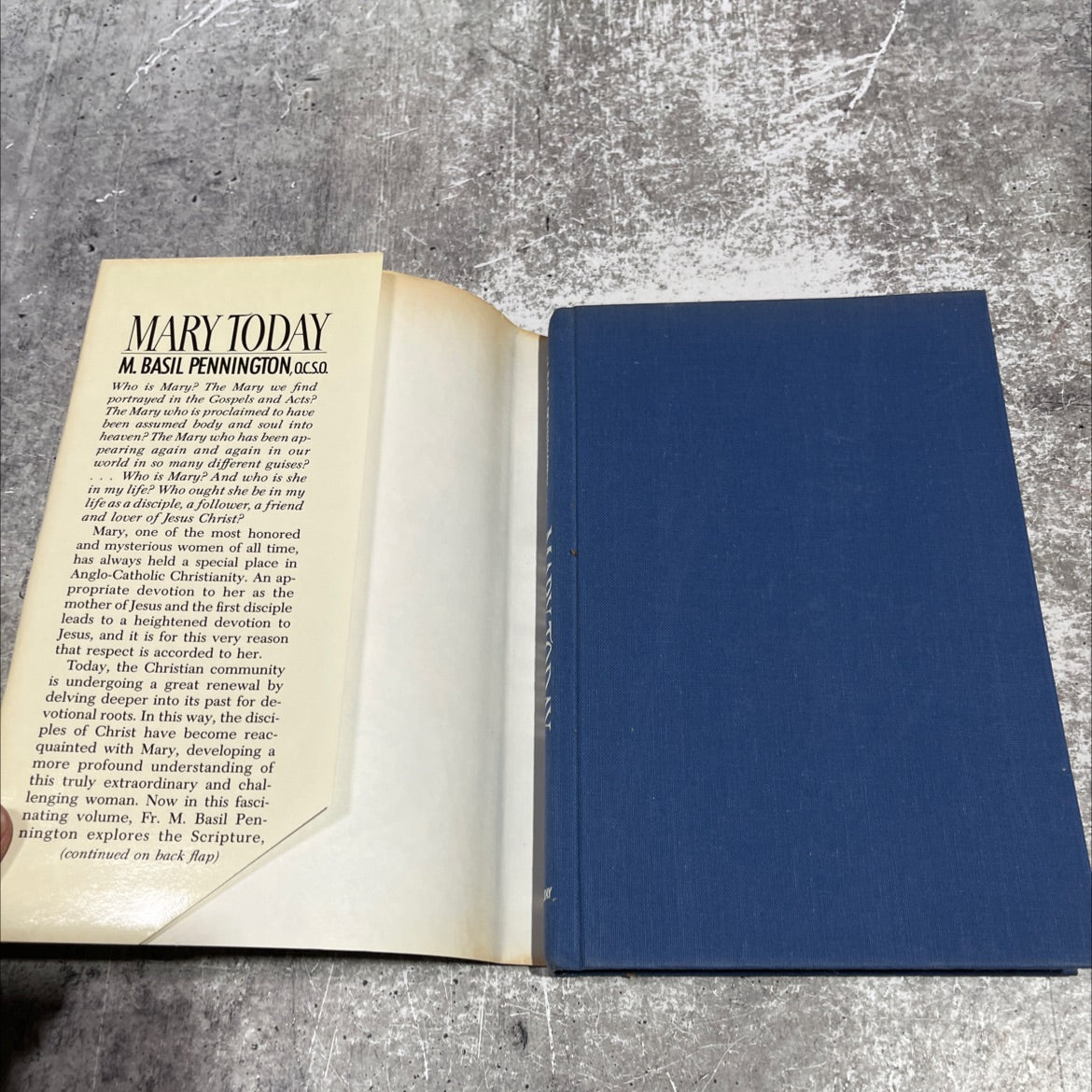 mary today book, by M. Basil Pennington, 1987 Hardcover image 4