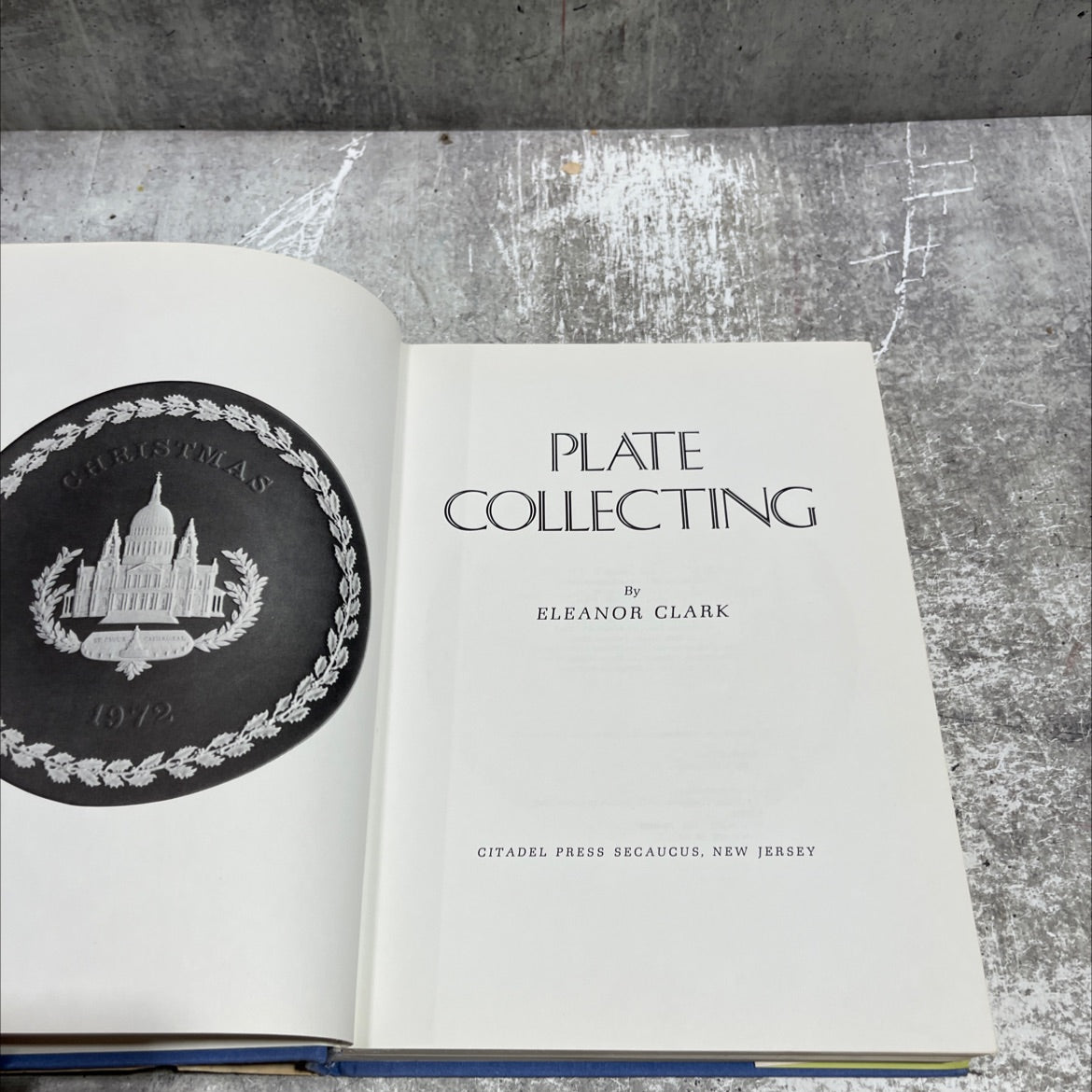 mas plate collecting book, by eleanor clark, 1976 Hardcover image 2