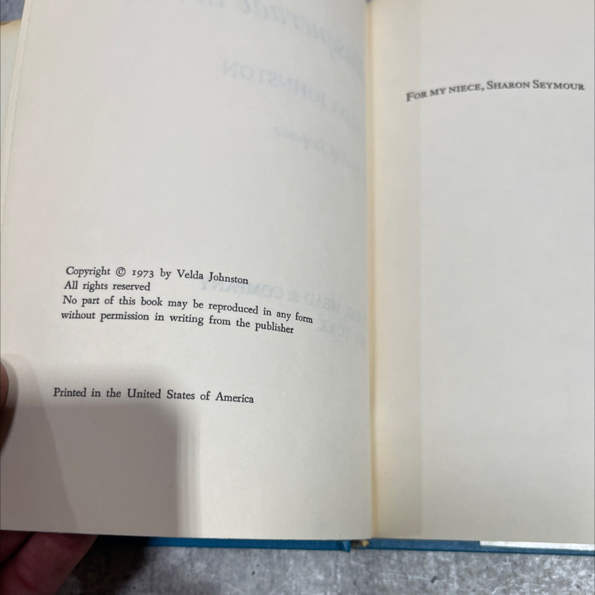 masquerade in venice book, by velda johnston, 1973 Hardcover image 3