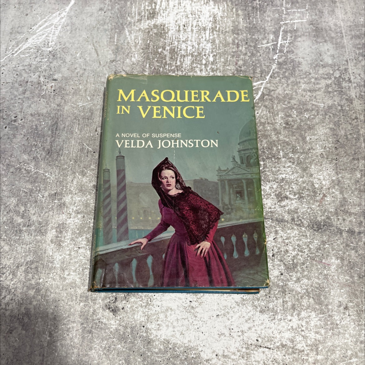 masquerade in venice book, by velda johnston, 1973 Hardcover image 1