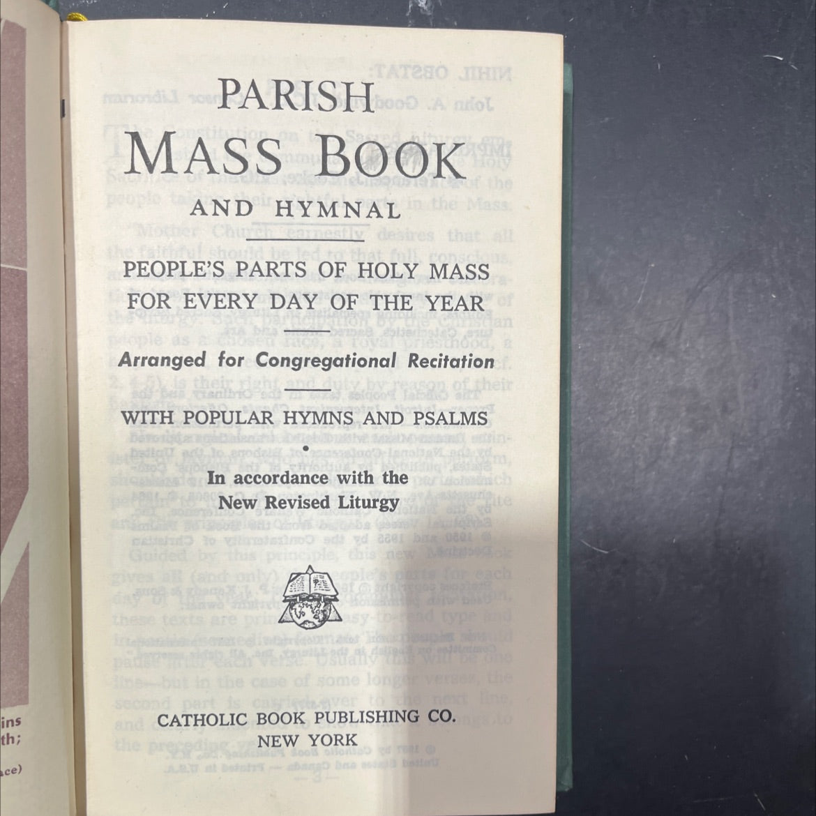mass book and hymnal in the holy people's parts of holy mass for every day of the year book, by tateho jihim parishod image 2