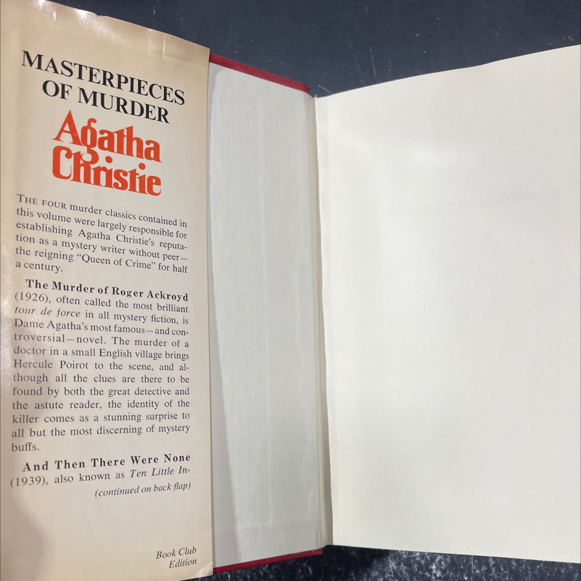 masterpieces of murder book, by agatha christie, 2009 Hardcover image 4