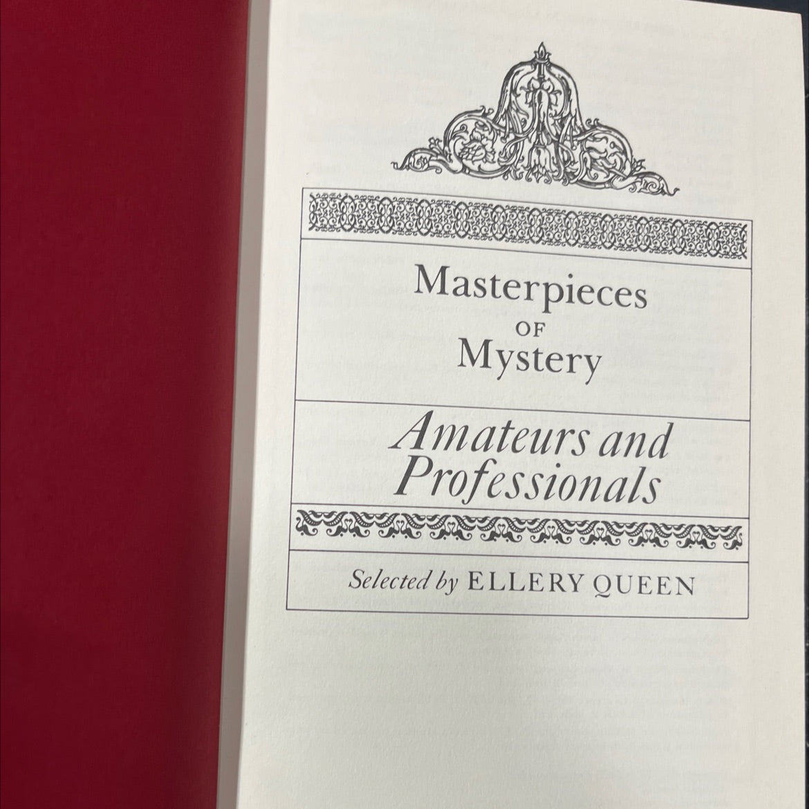 masterpieces of mystery amateurs and professionals selected by ellery queen book, by ellery queen, 1971 Hardcover image 2